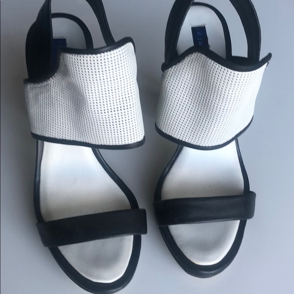 BCBG Maxazria white &black heels - Picture 2 of 5